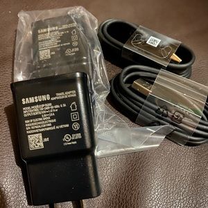 2 Samsung fast charger set